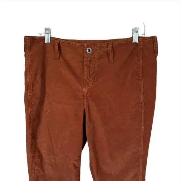 Free People Corduroy Flare Leg Pants Size 31, Rust color - Picture 3 of 12